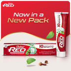 Dabur Red Paste - India's No.1 Ayurvedic Paste, Provides Protection Plaque Removal, Toothache, Yellow Teeth, Bad Breath- 800g (200gm*4)