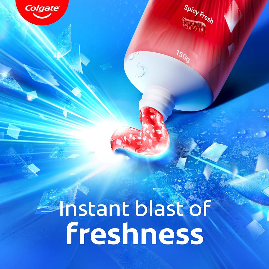 Colgate Max Fresh Toothpaste, Red Gel Paste with Menthol For Tooth Decay Prevention, Cavity Protection, Gum Protection, Whitening, Eliminates Bad Breath (300g,