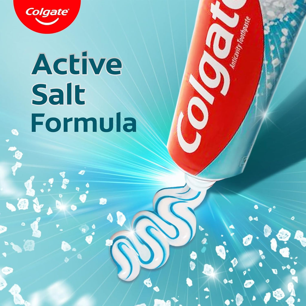Colgate Active Salt Toothpaste, Daily Germ Protection, Pack Of 100G, Oral Care, Colgate Toothpaste With Salt And Mint, Healthy Gums & Teeth, Toothpaste