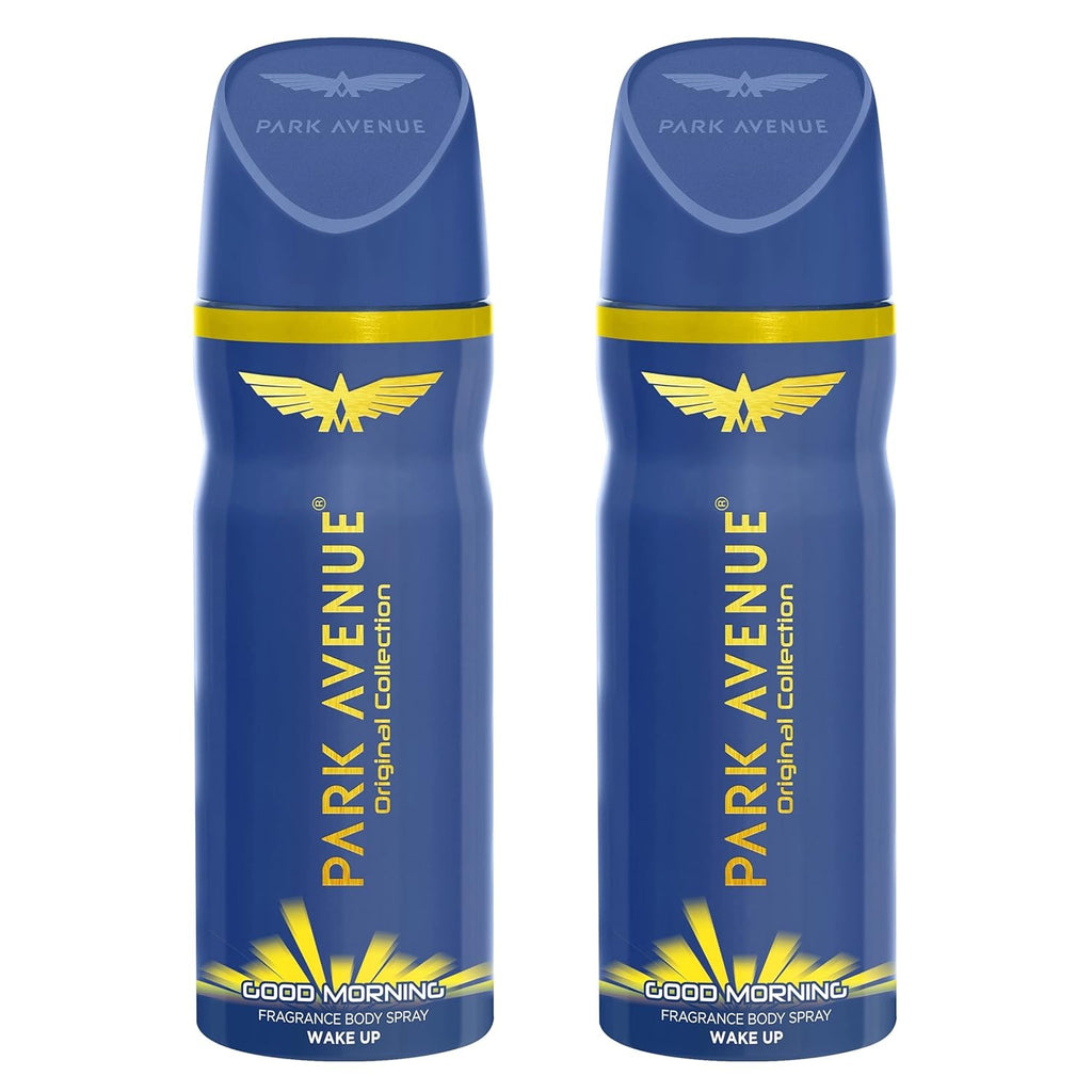 Park Avenue Men Good Morning Combo Perfume Fresh Long Lasting Citrus Fragrance Spray Super Saver Pack, 150Ml (Pack Of 2)
