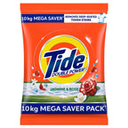Tide Plus Detergent Washing Powder - 10kg Mega Saver Pack | Jasmine & Rose Fragrance | Removes deep-seated Oil, Gravy, Tea Stains | World's No. 1 Detergent