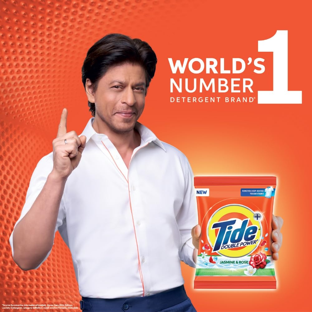 Tide Plus Double Power Detergent Washing Powder - 4 kg + 1 Kg Free (Jasmine and Rose),Tide detergent, Tide Plus Double Power, washing powder, jasmine & rose