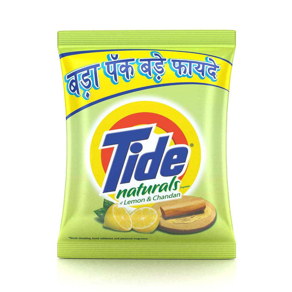 Tide Naturals Lemon and Chandan Detergent Washing Powder, 1kg,Tide Naturals, Lemon and Chandan detergent, detergent powder 1kg, daily wash powder, fabric cleans