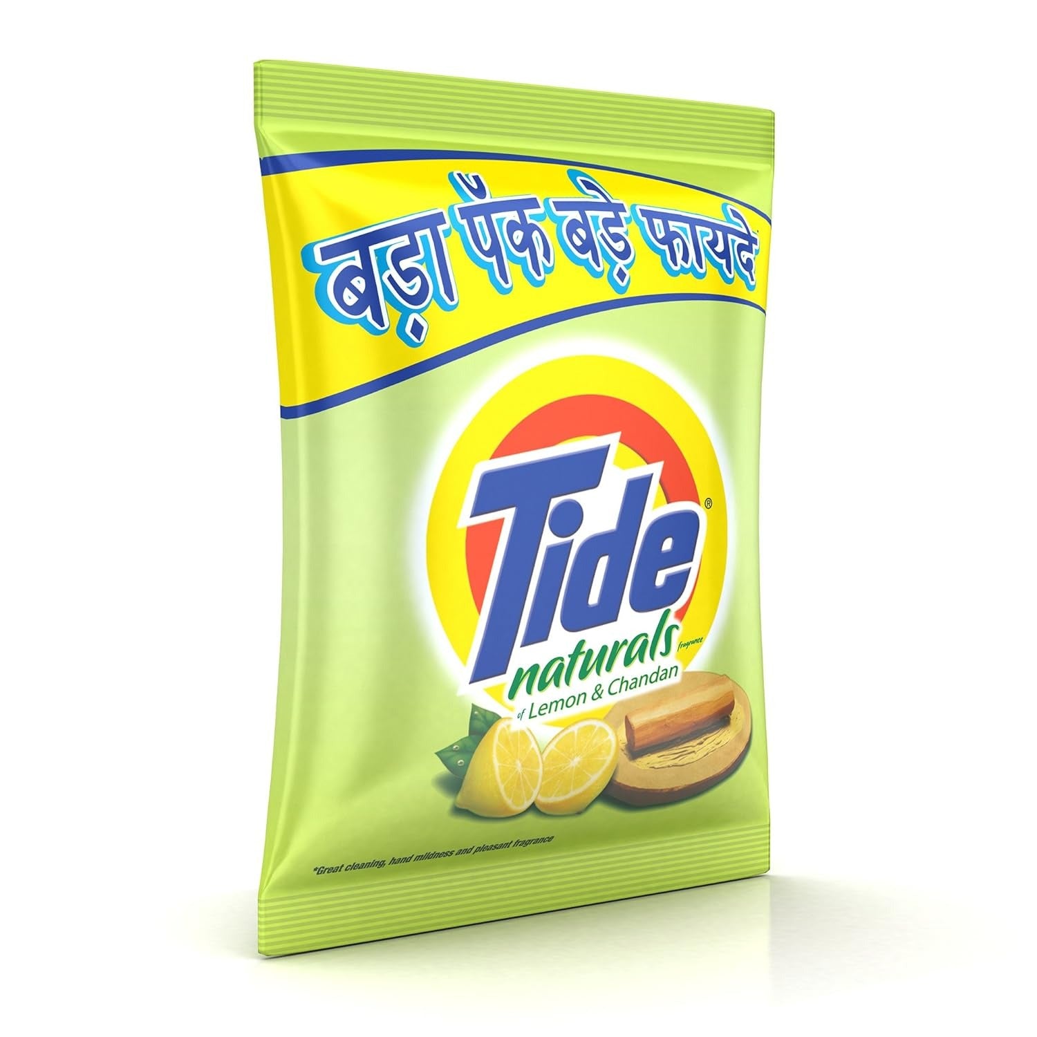 Tide Naturals Lemon and Chandan Detergent Washing Powder, 1kg,Tide Naturals, Lemon and Chandan detergent, detergent powder 1kg, daily wash powder, fabric cleans
