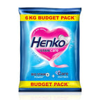 Henko Stain Care Laundry Detergent Powder 6 kg for Bucket Wash | Powered with Bio Stain | New Stain Care with Bio Stain Power for Toughest Stain Removal & Care