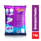 MR WHITE Detergent Powder 7 Kg Budget Pack |Whiteness Boosters Gives Ultimate Whiteness | No Bleach Formula Keeps Coloured Clothes Bright And Safe | For Bucket