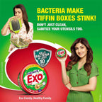 Exo Round Dishwash Bar 700gm X 3 | Complete Dishwashing Solution With Anti-Bacterial Efficacy & Goodness of Ginger Remove Tough Grime Stains With Ease |