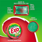 Exo Round Dishwash Bar 700gm X 3 | Complete Dishwashing Solution With Anti-Bacterial Efficacy & Goodness of Ginger Remove Tough Grime Stains With Ease |