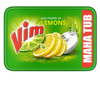 Vim Dishwash Bar Lemon Tub, Removes Stain And Grease From Utensils With Power Of Lemon, 500 g,Vim dishwash bar, lemon dish bar, grease remover, utensil cleaner,