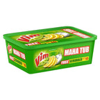 Vim Dishwash Bar Lemon Tub, Removes Stain And Grease From Utensils With Power Of Lemon, 500 g,Vim dishwash bar, lemon dish bar, grease remover, utensil cleaner,
