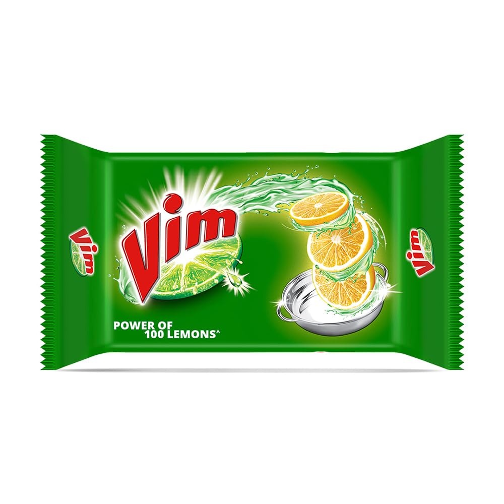 Vim Bar - 300 gm| New Superfast Vim Dishwash Bar - Removes burnt & stickiest grease with the power of 100 lemons,Superfast cleaning, burnt grease removal,
