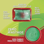 Exo Round Dishwash Bar 250G (Pack Of 2) With Exo Super Dishwashing Solution With Anti-Bacterial Efficacy & Ginger Remove Tough Grime Stains With Ease.