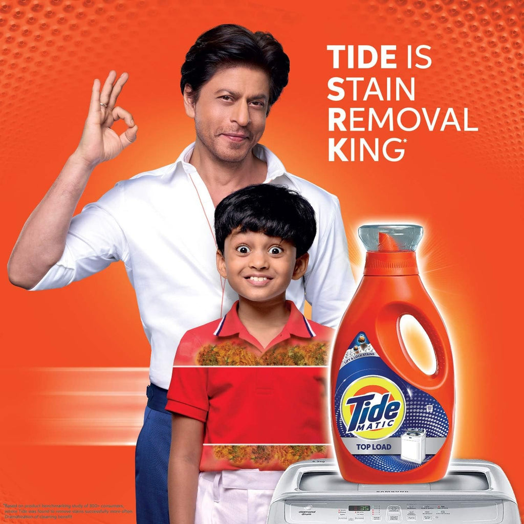 Liquid Detergent - Tide Matic Liquid Detergent 3.2L Top Load Washing Machine ,delivers powerful stain removal in one wash, fast dissolution, long-lasting freshness, and machine