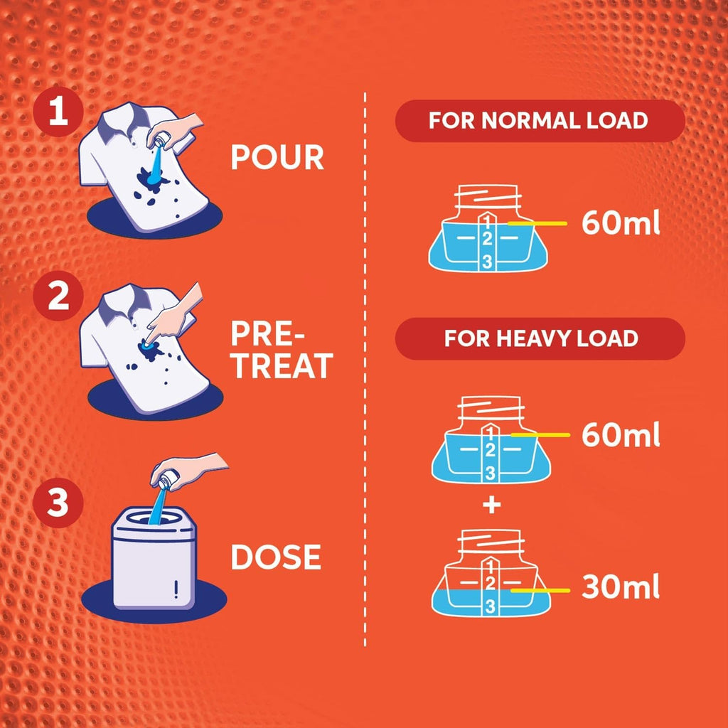 Liquid Detergent - Tide Matic Liquid Detergent 3.2L Top Load Washing Machine ,delivers powerful stain removal in one wash, fast dissolution, long-lasting freshness, and machine