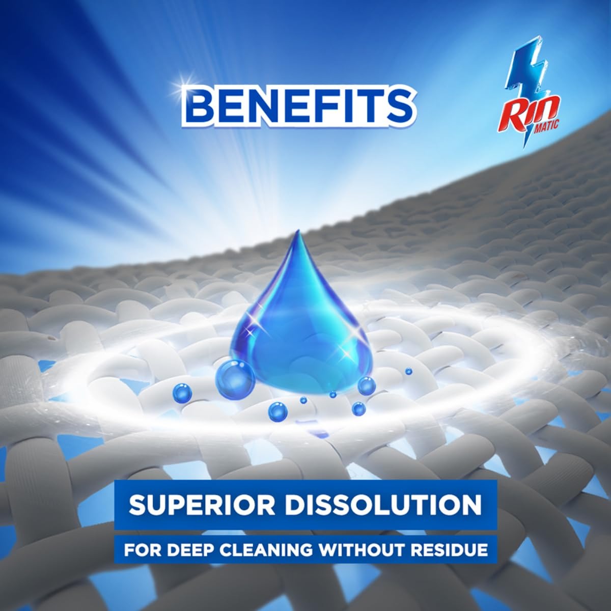 Liquid Detergent -  Rin Detergent Liquid 2L Pouch - Top Load detergent, laundry liquid, stain removal, fabric brightening, deep clean detergent, fresh fragrance, washing machine
