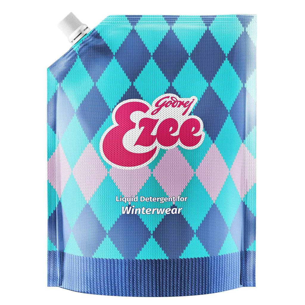 Liquid Detergent  - Godrej Ezee Liquid Detergent 2 Kg Pouch For Winter-Wear, Added Conditioner, No Soda Formula, Woolmark Certified, 1 Count, Godrej Ezee, winter wear detergent,