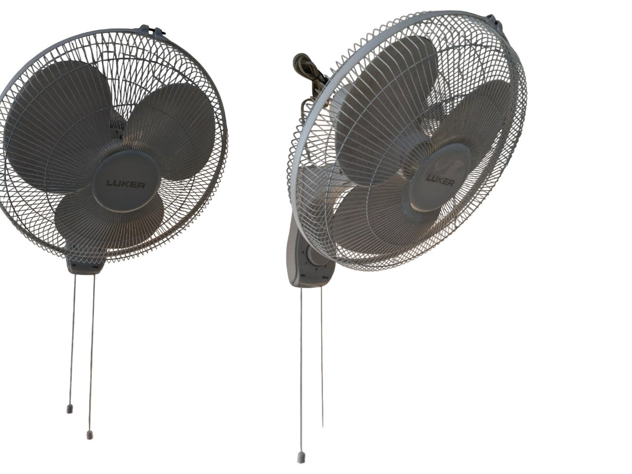 Wall Mount Fan - Luker Pablo W2J Wall Mount Fan | 400mm (16 Inch) High-Speed Fan | Powerful Air Delivery | 3 Speed Modes | Adjustable Tilt & Oscillation | Space-Saving Design |