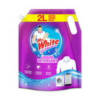 Liquid Detergent - Mr White Liquid Detergent 2L Super Saver Pack | Whiteness Boosters Gives Ultimate Whiteness | No Bleach Formula Keeps Clothes Bright & Safe | Ideal for Front