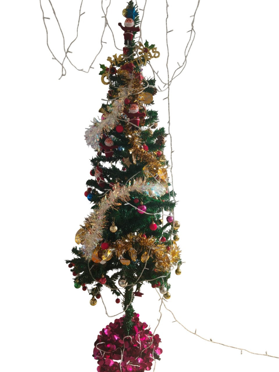 Festive Christmas Decoration Combo Pack – Tree, Ornaments, Santa Figurine & Bells Set for Home & Office Décor |MRP 4299/-|