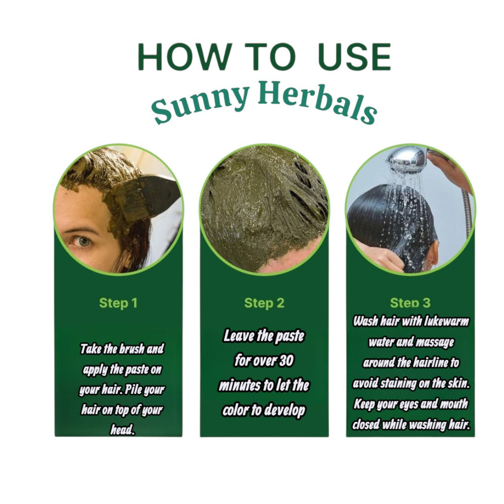 Hair Color |Hair Dye| Sunny Herbals Ammonia-Free Black Hair colour | Natural Conditioning Formula for Long-Lasting Shine & Healthy Hair