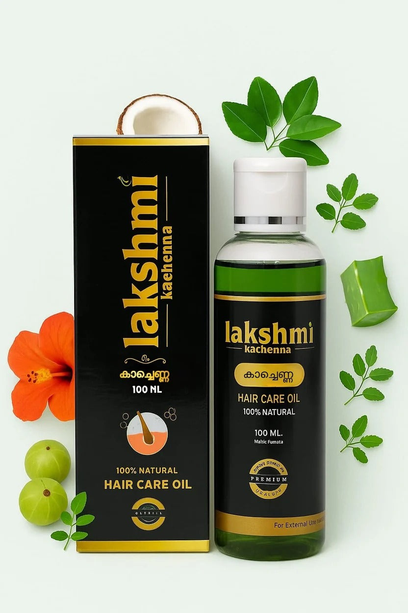 Lakshmi Herbals Ayurvedic Hair Oil | Herbal Infusion in Pure Coconut Oil | Reduces Hair Fall, Strengthens Roots & Adds Shine |100 ML| |MRP-400/-||