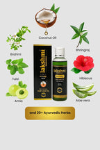 Lakshmi Herbals Ayurvedic Hair Oil | Herbal Infusion in Pure Coconut Oil | Reduces Hair Fall, Strengthens Roots & Adds Shine |100 ML| |MRP-400/-||