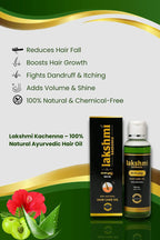 Lakshmi Herbals Ayurvedic Hair Oil | Herbal Infusion in Pure Coconut Oil | Reduces Hair Fall, Strengthens Roots & Adds Shine |100 ML| |MRP-400/-||