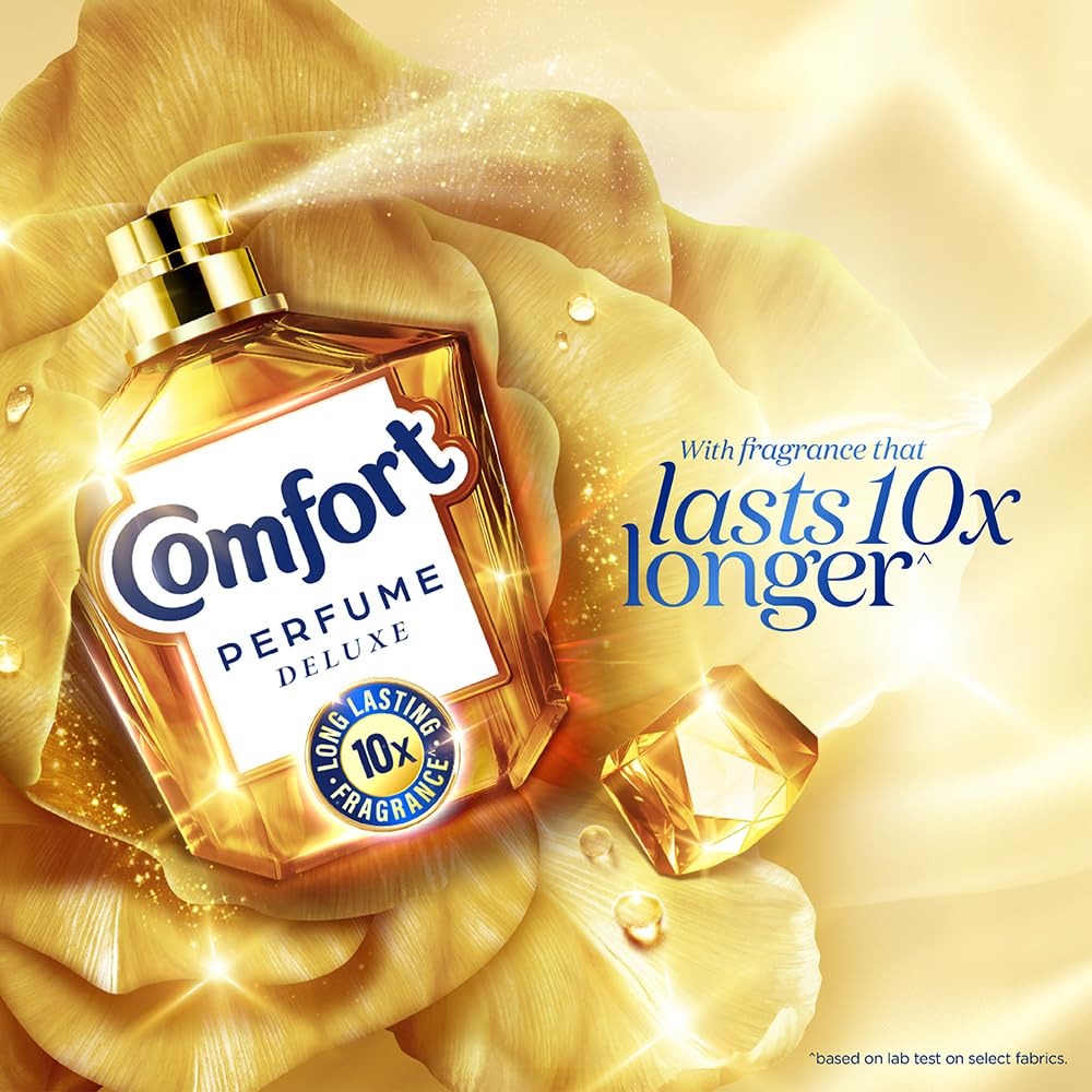 Fabric Conditioner - Comfort Perfume Deluxe Elixir 1.8L Pouch - Luxury fragrance for your clothes, Liquid, Floral,Fragrance, Liquid, Clothes Freshness, Softness, Long-Lasting Aroma,