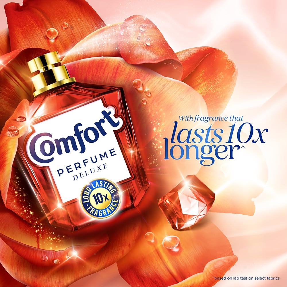 Fabric Conditioner - Comfort Perfume Deluxe Passion 1.8L Pouch - Luxury fragrance for your clothes,Long-lasting Scent, Clothes Freshener, Laundry Fragrance, Floral Musk, 1.8L Pouch