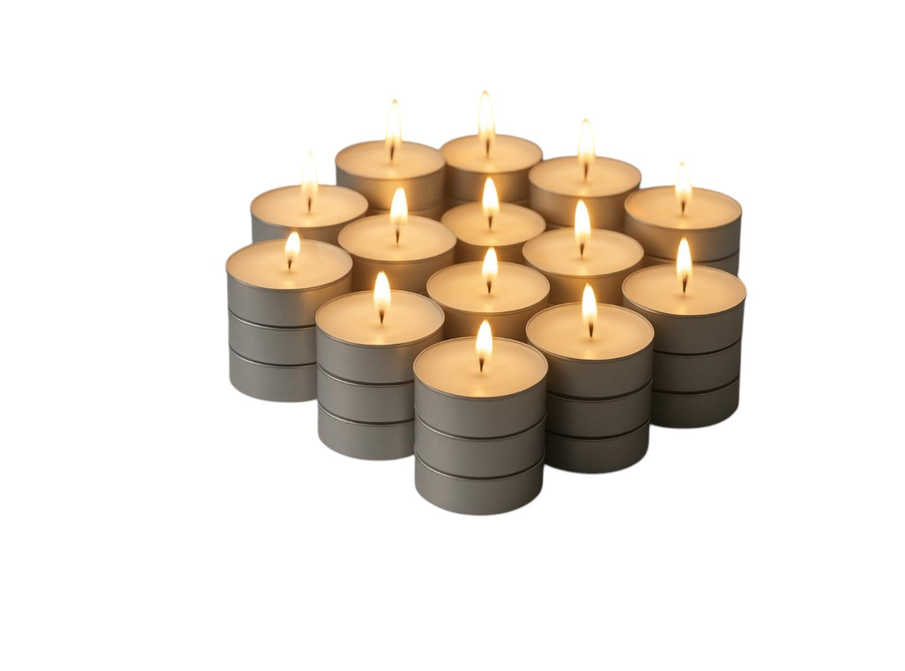 Candle - Candle |Sharon Cup Candle | Wax White Tealight Candles, Plain Tea Lights Candles Set of 12 for Diwali Decorations, Fancy Unscented Tealight Candles Pack of 12 pcs (White Colour)