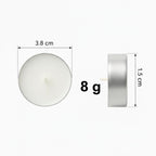 Candle - Candle |Sharon Cup Candle | Wax White Tealight Candles, Plain Tea Lights Candles Set of 12 for Diwali Decorations, Fancy Unscented Tealight Candles Pack of 12 pcs (White Colour)