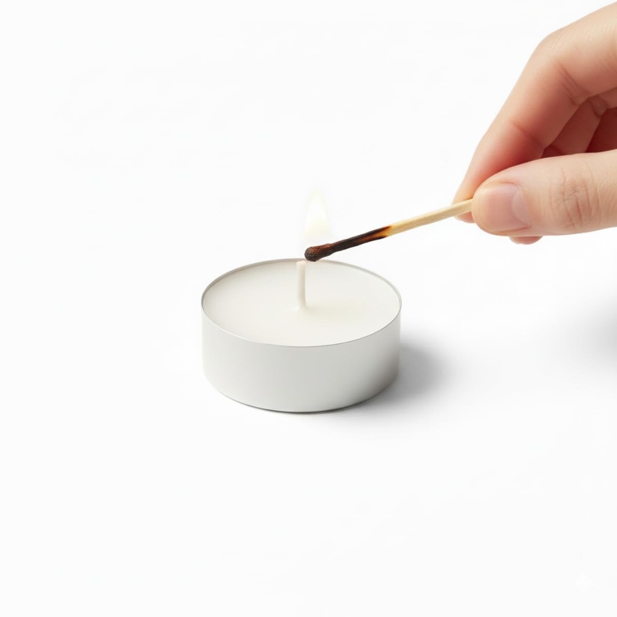Candle - Candle |Sharon Cup Candle | Wax White Tealight Candles, Plain Tea Lights Candles Set of 12 for Diwali Decorations, Fancy Unscented Tealight Candles Pack of 12 pcs (White Colour)