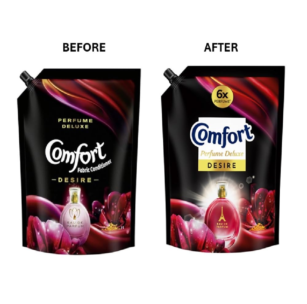 Fabric Conditioner - Comfort Perfume Deluxe Desire Fabric Conditioner, 2L, Liquid, Floral,fragrance, long lasting freshness, clothes softener, laundry care