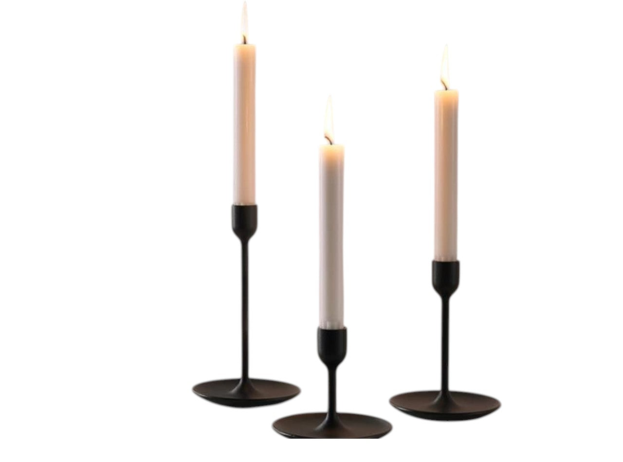 Candles - Candles Sharon Plain White  – Pack of 6 | Unscented Normal Wax Candles for Home & Prayer Use