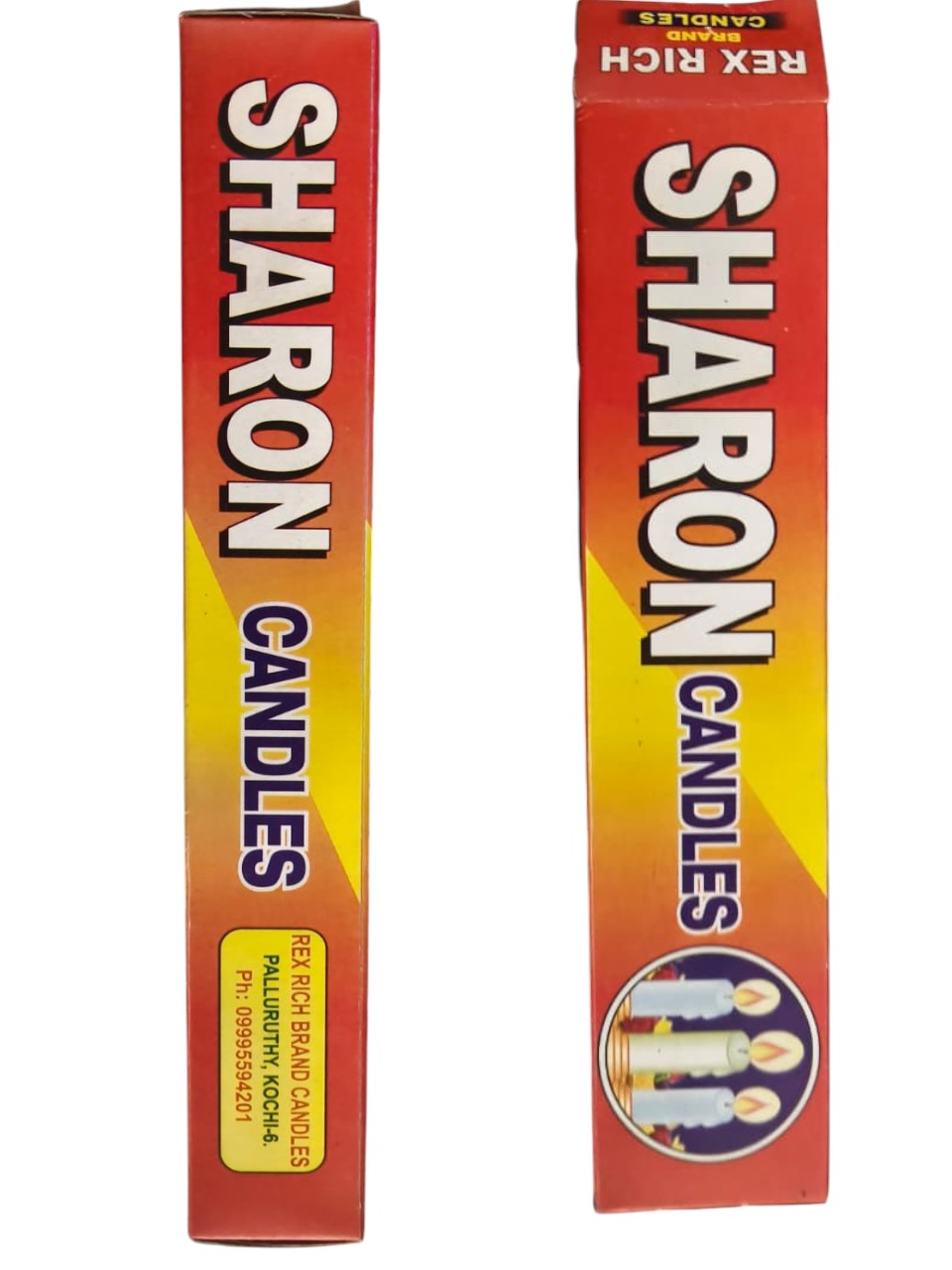 Candles - Candles Sharon Plain White candles| – Pack of 6 | Unscented Normal Wax Candles