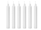 Candles -  Candles Sharon Plain White candles  | Unscented Normal Wax Candles | 6 pcs|