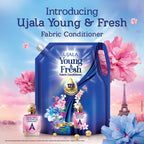 Fabric Conditioner - UJALA Young & Fresh Fabric Conditioner - 2L Pouch [ Bliss ] | After Wash Fabric Conditioner with Long-Lasting Fragrance | Powered with French Perfume |