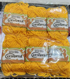 Orange Woolen Yarn Thread  | Yearsley Five Star Japanese Cashmilon |6 PCS | MRP 90|,Soft wool yarn, Durable yarn, High-quality yarn, Multi-purpose yarn, Woolen thread,