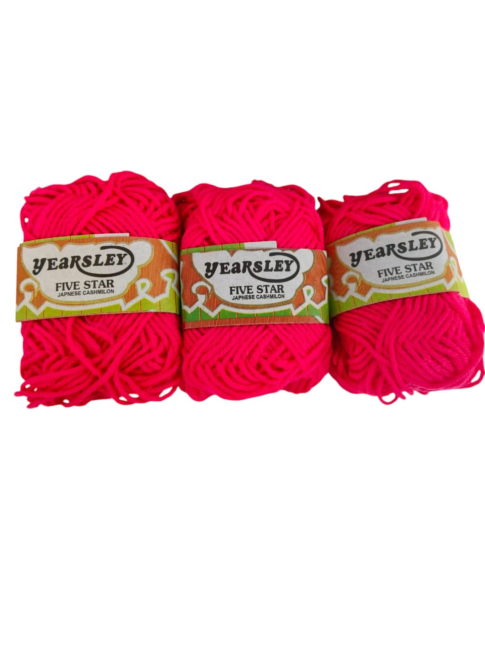 Pink Woolen | Yardley Five star Japanese cashmilon – Sewing, Knitting & Crochet Thread (Count: 6)|MRP : 90|,Durable yarn, High-quality yarn, Multi-purpose yarn, Wool for crafts, Handicraft yarn