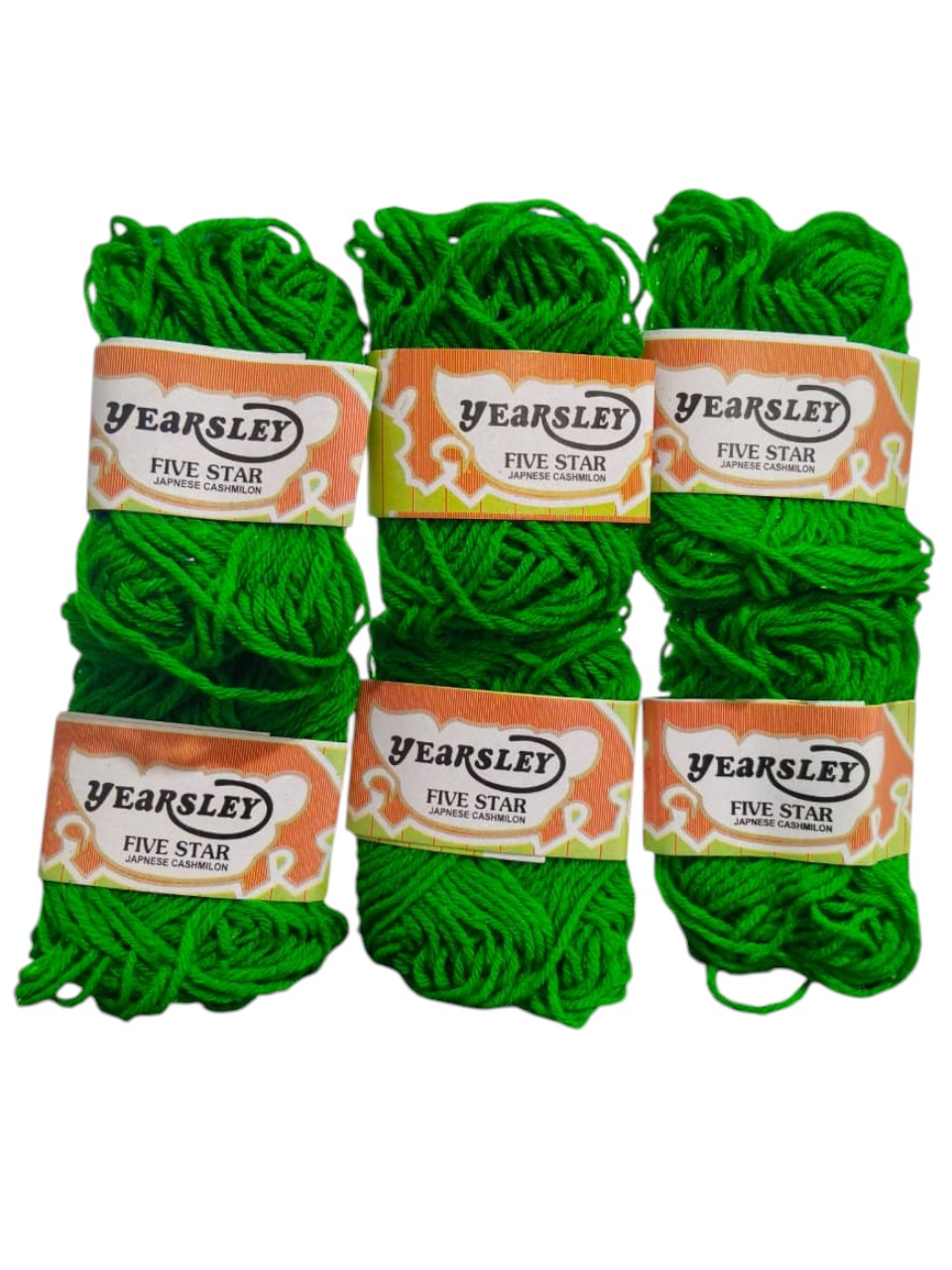 Green Woolen Thread| Yearsley Five Star Japanese Cashmilon Green Woolen Thread for Sewing, Knitting & Crochet|MRP 90/-||