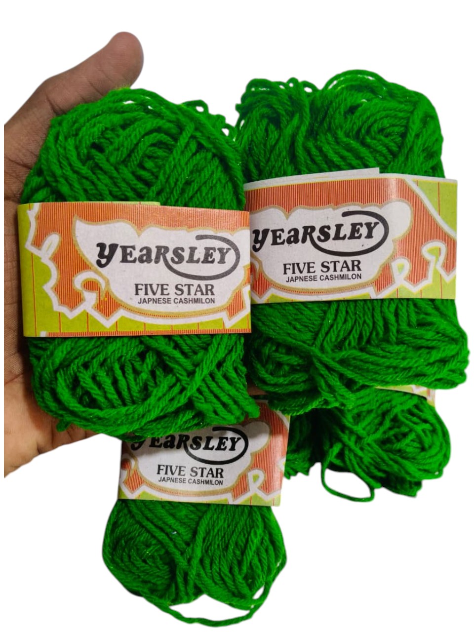 Green Woolen Thread| Yearsley Five Star Japanese Cashmilon Green Woolen Thread for Sewing, Knitting & Crochet|MRP 90/-||