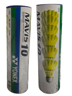 Shuttlecock | YONEX Mavis 10 Nylon Badminton Shuttlecock – Yellow | Slow Speed (75) | Pack of 6 | Durable Plastic Shuttle|MRP:915/- |