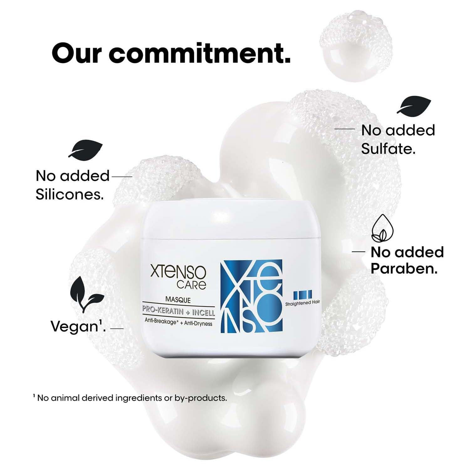 LOREAL PROFESSIONNEL PARIS Xtenso Care Shampoo For Straightened Hair, 250 Ml |Xtenso Care Mask, 196 Gm | Shampoo & Mask For Starightened Hair, Pack Of 1