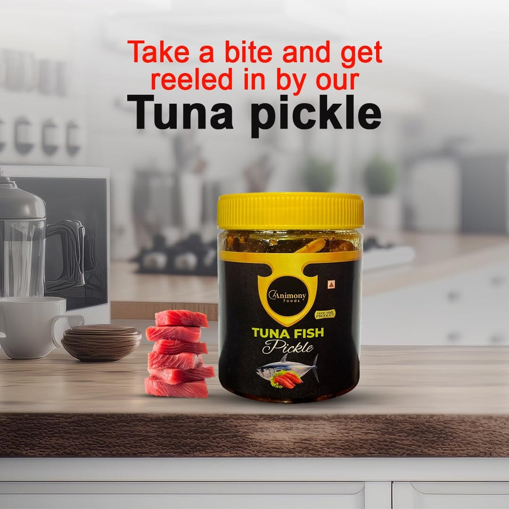 Pickle | Fish Pickle | Animony Foods Premium Tuna Fish Pickle | Authentic Spicy Seafood | Handcrafted with Natural Ingredients | No Preservatives