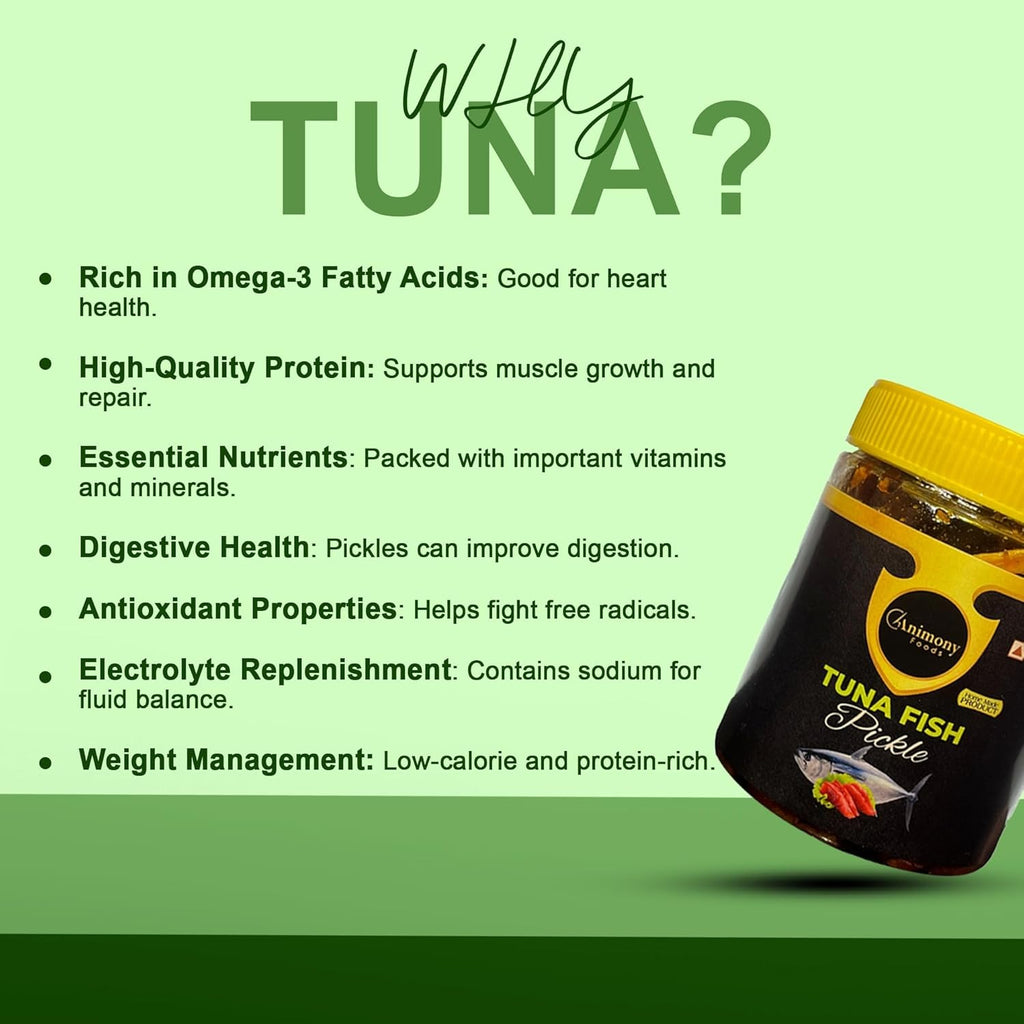 Pickle | Fish Pickle | Animony Foods Premium Tuna Fish Pickle | Authentic Spicy Seafood | Handcrafted with Natural Ingredients | No Preservatives