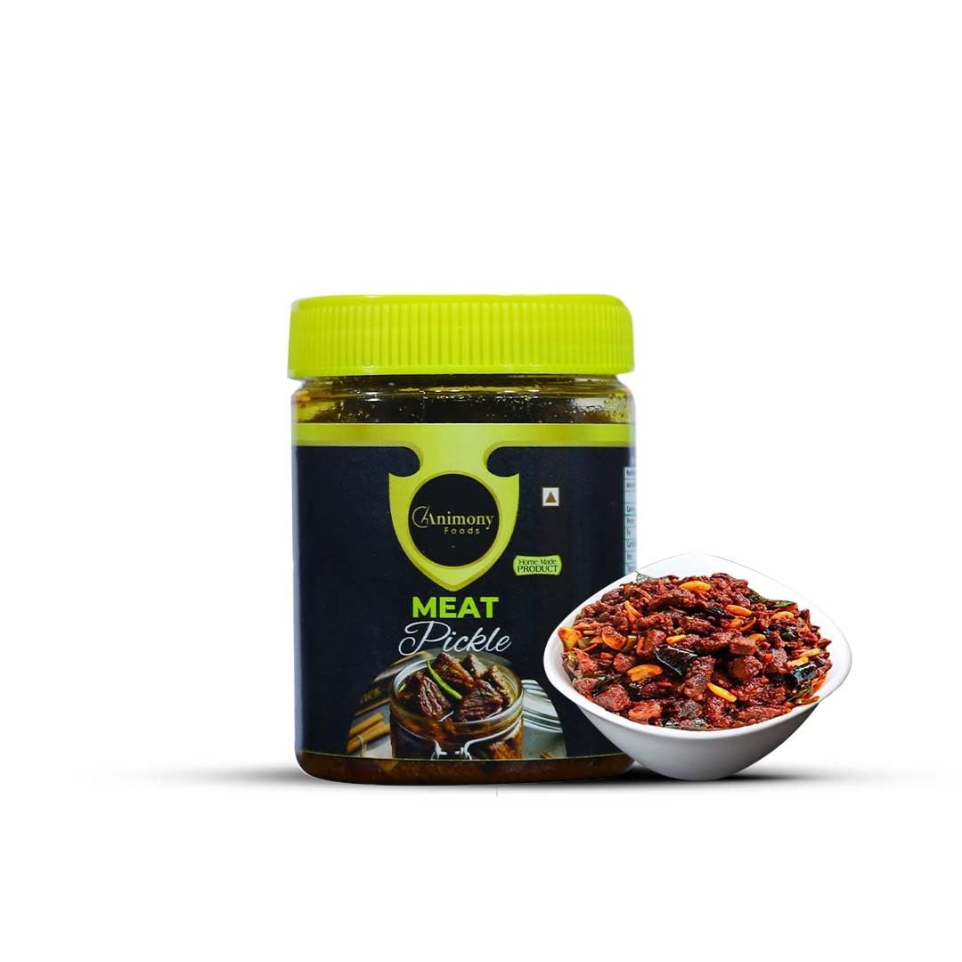 Pickle | Meat Pickle | Animony Foods Meat Pickle, Spicy and Sour Kerala Style, Traditional Recipe, 200 gm