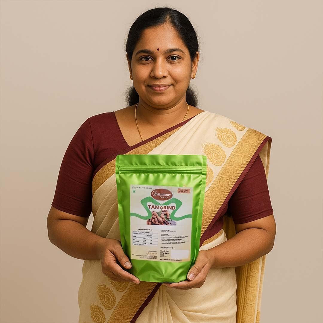 Tamarind | Animony Foods Tamarind | Premium Natural Imli | Seedless Tamarind for Cooking, Chutneys, and Curries | No Additives | Rich in Flavor and Tanginess.