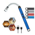 Electric Kitchen Lighter for Gas Candle_Stove Aluminium Electronic Gas Lighter Silver, Assorted Colours