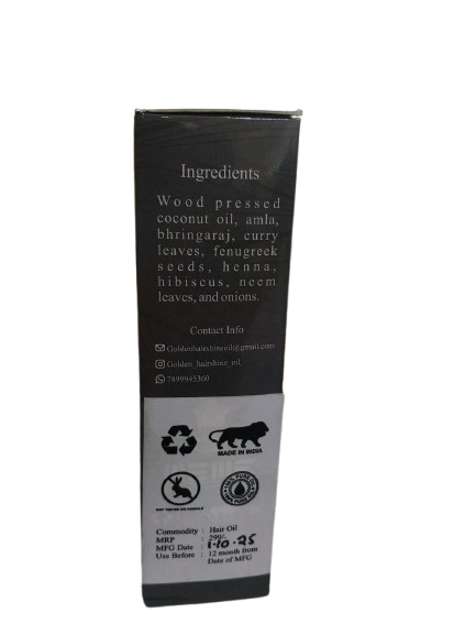 Hair Oil | Golden Hair Shine Oil – Nourishing Hair Oil (100 ml)