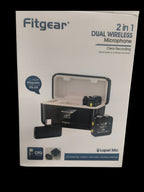 Fitgear FG-X9 2-in-1 Dual Wireless Lavalier Microphone for Smartphone & Camera